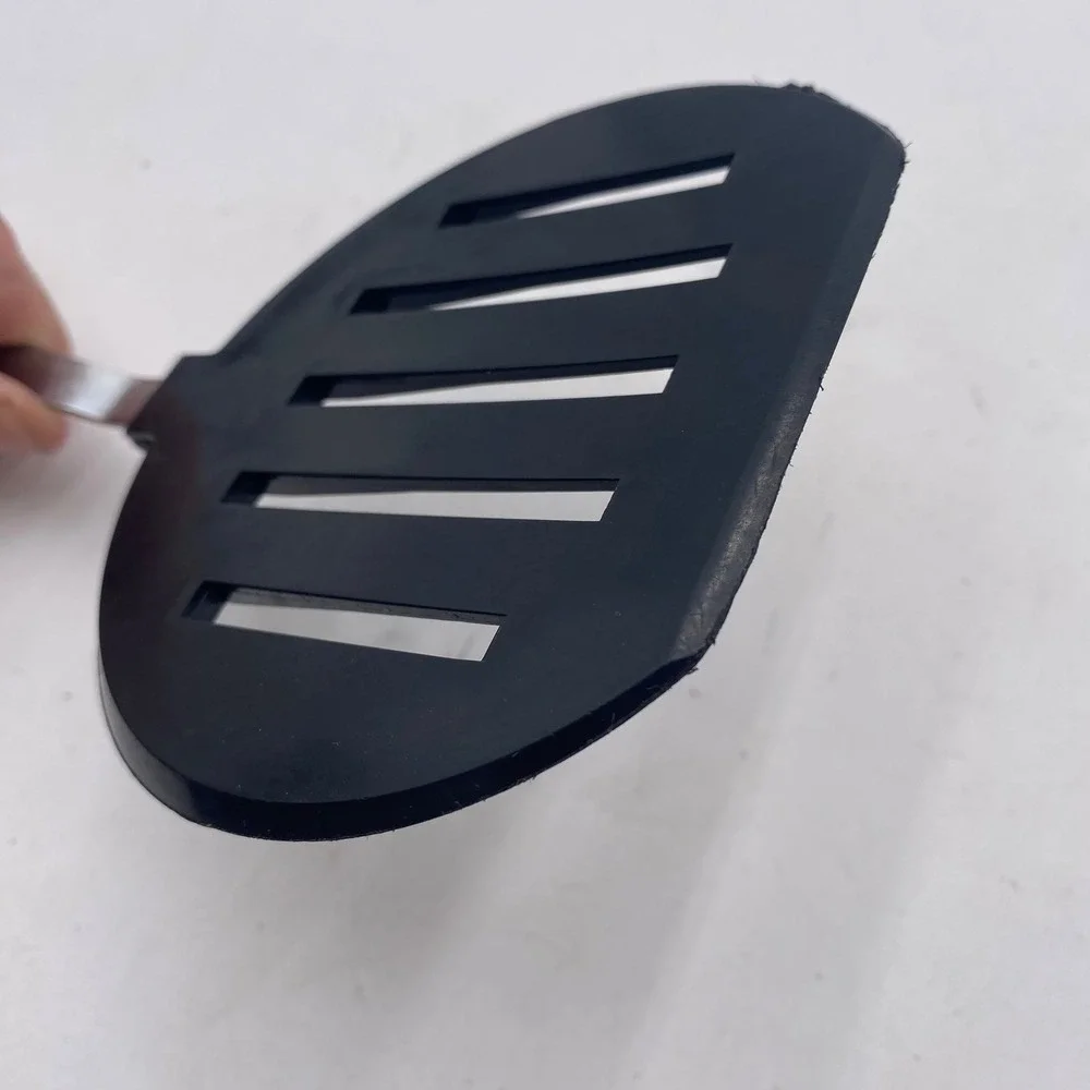 EKCO Black Nylon Slotted Turner Spatula Stainless Steel Handle 11.5